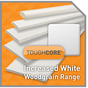 Now Manufacturing a Wider Range of White Woodgrain Products